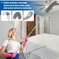thumbnail image 6 of Vislone Home Dusters for Cleaning, 9-Piece Feather Duster Set with Extension Pole up to 100'', Gray, 6 of 7