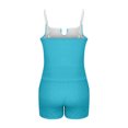 thumbnail image 6 of Tdoqot Womens Plus Size Swimsiuits Tankini 2 PC- Backless Built In Bra Modest Halter Bathing Suit Sky Blue Size 4XL, 6 of 7