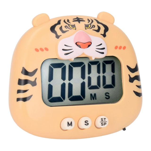 Temporizador De Cocina Digital Cuenta Regresiva Dibujos Animados Animales Sonido Flash Alerta Fácil Con Soporte Para Cocinar Enseñanza