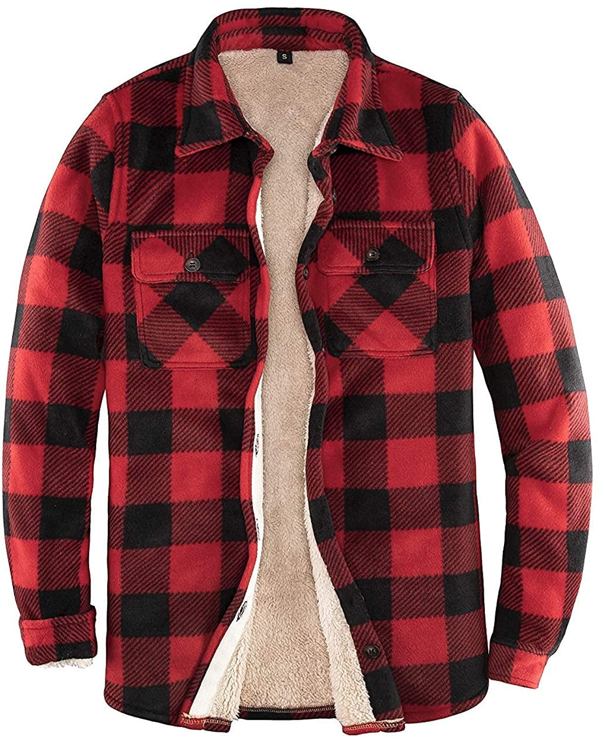Womens Sherpa Fleece Lined Flannel 