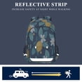 thumbnail image 5 of FORMRS Unisex School Backpack 17" Student Travel Bag with Laptop Compartment, Lemon Leaves, 5 of 7