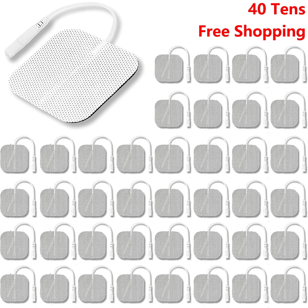 Airkoul 40 PCS Electrode Pads for EMS Replacement Unit 2x2 7000 3000 Muscle Stimulator