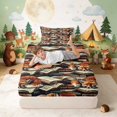 thumbnail image 3 of Erosebridal Fox Twin Fitted Sheet for Boys Girls, Vintage Books Bedding, 2-Piece 1 Fitted Sheet and 1 Pillowcase, 3 of 6