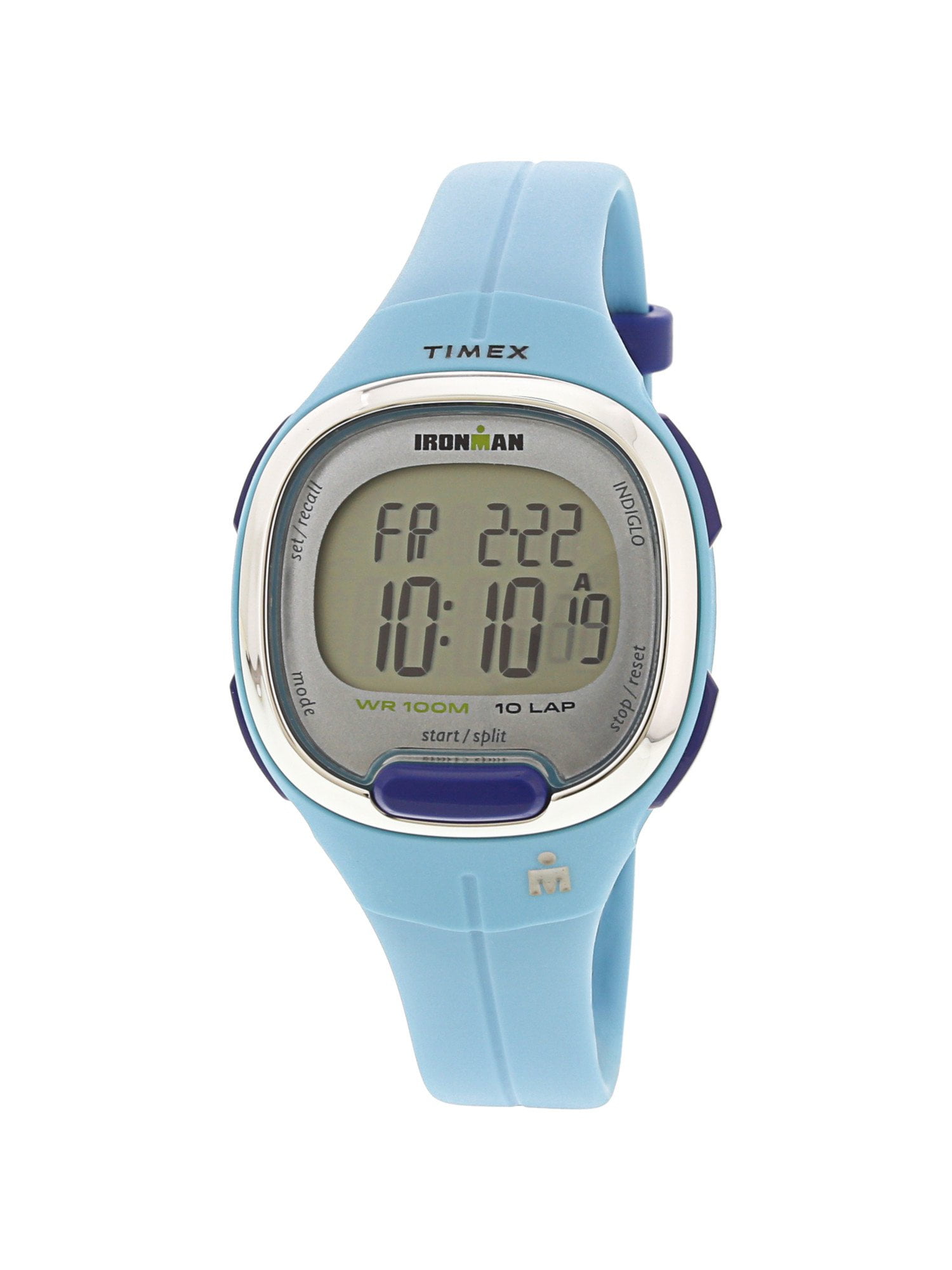 Timex - Timex Women's Ironman Transit TW5M19500 Matte Blue Rubber ...