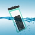 thumbnail image 4 of Unique Bargains 2 Pcs Mobile Waterproof Bag Green Universal Waterproof Case Compatible for Phone 5.51"x10.43", 4 of 6