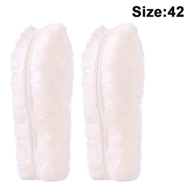 Plantilla de piel de oveja para botas: inserciones de lana de cordero mullidas y gruesas y cálidas para mujeres y hombres, botas de nieve, zapatillas, zapatos Ormromra 2034387-6