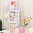 thumbnail image 4 of Homerr Balloon Box Party Balloon Decoration 1st Birthday Balloon Box Set Letter Print Clear Boxes for Baby Shower and Birthday Decoration, 4 of 10