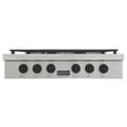 thumbnail image 4 of 36 in. Propane Gas Range Top in Stainless Steel with Tuxedo Black Knobs, 4 of 12