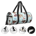 thumbnail image 5 of Gaeub Cute Pug Dogs Lightweight Travel Cylinder Bag Gym Tote Bag Sports Training Duffle Bag with Pockets and Straps, 5 of 8