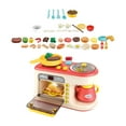 thumbnail image 2 of Juego de cocina con horno, accesorio de cocina, regalo de cumpleaños, horno electrónico de juguete para fiesta, educación sensorial de vacaciones rojo, 2 of 7