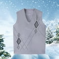 thumbnail image 4 of Mgmyaa Gilets pour Hommes Mode Unie Confortable Mode Sans Manches Col en V Débardeurs Blouse Cardigan, 4 of 4