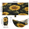 thumbnail image 2 of Hanging Hammock Portable Travel Camping For Outdooor Beach Camping Hiking Yellow Sunflowers, 2 of 8