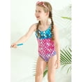 thumbnail image 5 of Usaibhir Girls One Piece Swimsuits with Adjustable Straps Multicolor Bathing Suits Kids Beach Swimwear for 2-8 Years, 5 of 13