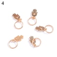 thumbnail image 1 of 5/10Pcs Punk Women Hip-Hop Braid Hand Cross Shell Leaf Ring Hair Clips Accessory, 1 of 10