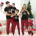 thumbnail image 2 of Pyjama familial assorti de Noël - Design exclusif avec mes 3 Snowmies - Ensemble Pyjama noir, 2 of 5