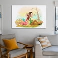 thumbnail image 6 of Cartoon Cute Characters Couple Picnic Canvas Art Poster And Wall Art Picture Print Modern Family Bedroom Decor Posters,Unframe-style,24x36inch(60x90cm), 6 of 8