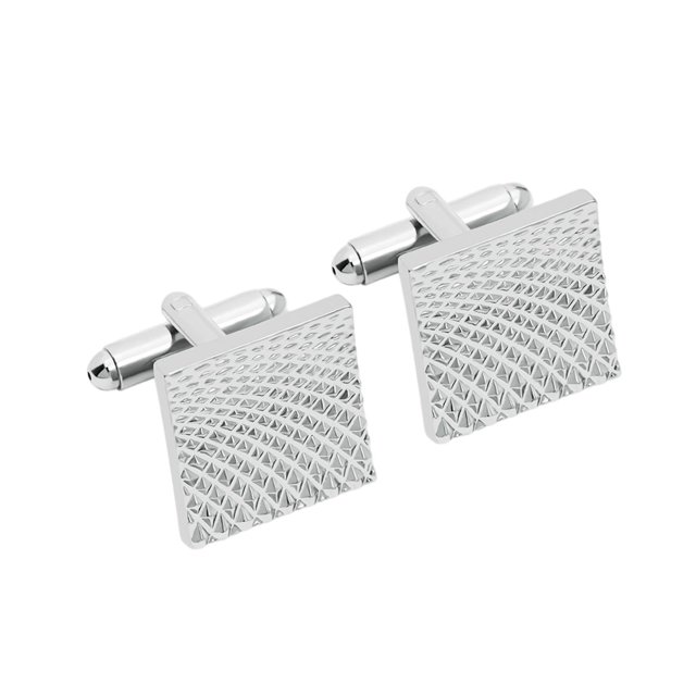 Gemelos Sunnimix Cuadrados para Camisa de Boda Plata