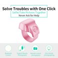 thumbnail image 4 of Latrodar Wireless Bluetooth Selfie Remote Control Selfie Remote Control Wearable Safety Guaranteed amera Remote Control Pink Home Decor, 4 of 5