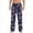 Dark Blue, variant on Mens Pajama Pants Pj Pants Pyjamas Casual Pockets Trousers Fashion Christmas Print Cute Casual Pajama Bottoms Sleep Pants Red L