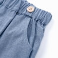 thumbnail image 2 of HCNTES Toddler Baby Boys Clothes Cotton Summer Gentlemen Outfits Short Sleeve Bowtie Romper Suspender Shorts Outfits Suit Set, 2 of 7