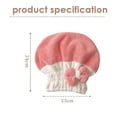 thumbnail image 2 of Paquete de 2 gorros de microfibra para secar el cabello, toalla para secar el cabello, envoltura de toalla para el cabello súper absorbente Vhermosa, 2 of 5