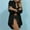 Black, variant on Cozyvia Women's Modern Swimsuit Cover Up Blouse, Solid Color Cotton Bathing Suit Coverup Button Down Beach Long Shirts with Pockets - Black XL