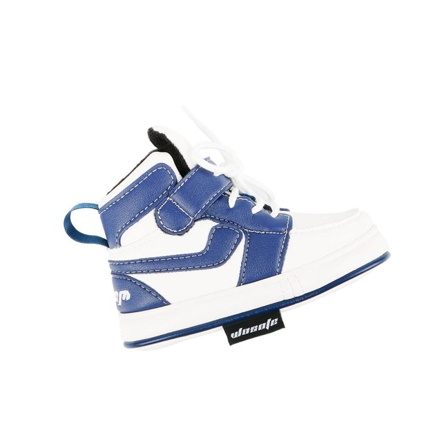 Guardoinrt Housse de Tête de Club de Golf Mode en Cuir PU Forme de Espadrilles Putter Housse de Tête Bleu Blanc