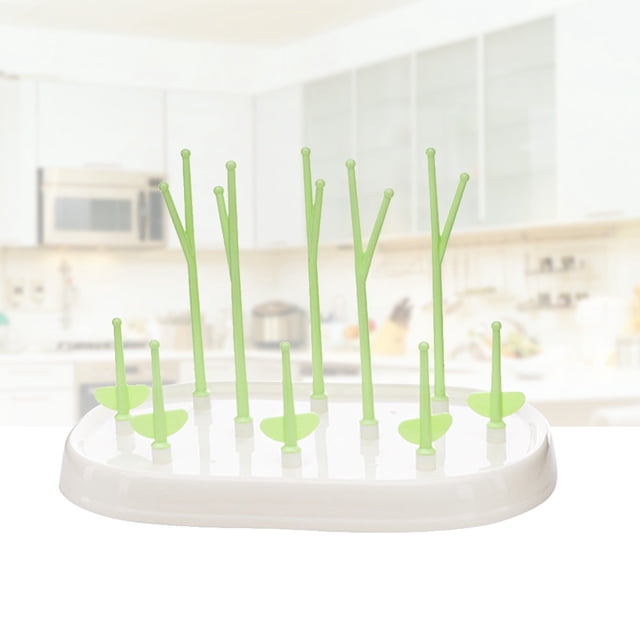 VERDANVERSE Baby Bottle Draining Rack Space Saving Tree Shaped Organizer 1Pcs