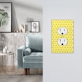 thumbnail image 5 of KLL Cheese 1 Pattern Electrical Outlet Covers, 3" x 5" 1 Pack Electric Receptacle Plug Covers for Decorator Receptacle Outlet & Switch-Style S, 5 of 6