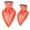 Orange, variant on Scarf 2pc Unisex Rave Bandana Neck Gaiter Tube Headwear for Women Men Face Scarf Wine One Size