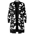 thumbnail image 3 of Oversized Women's Leopard Print Cardigan with Front Opening, 3 of 9