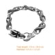 thumbnail image 3 of Pulsera de dragón luminosa con cabeza de dragón, brazalete con cadena para la muñeca, joyería para hombre, 3 of 7