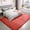 Solid Red, variant on 5 x 7 Shag Area Rug for Living Room Bedroom, Tie-Dyed High Pile Soft Plush Shaggy Furry Cream Bedside Playroom Dorm Carpet, Non-Slip, Non-Shedding Modern Indoor Floor Rug