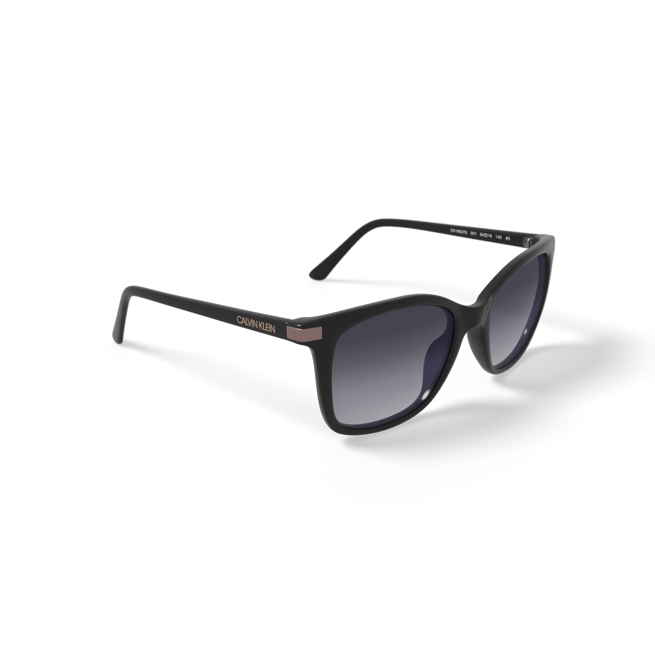 Calvin Klein Women’s Rx'able Fashion Sunglasses, CK19527SG, Black, 54-19-140, with Case