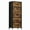 Rustic Brown, variant on GUNAITO Tall Led Dresser for Bedroom with 5 Drawers Chest of Drawers Fabric Storage Bin White