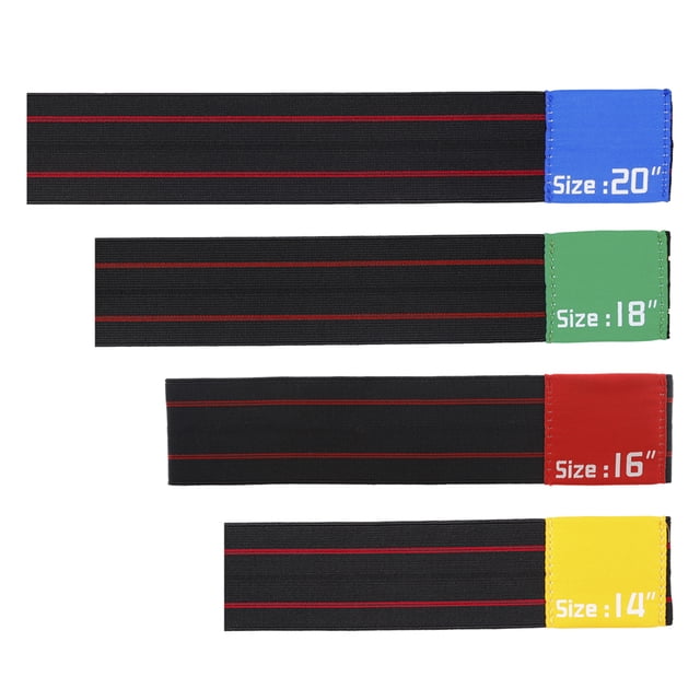 Mute Belt 4 uds., Tambor, platillos, cinturón mudo, Hi-Hat, anillo elástico, conjunto de círculos, silenciadores de práctica de tambor, 14 pulgadas / 16 pulgadas / 18 pulgadas / 20 pulgadas Tomshoo Mute Belt