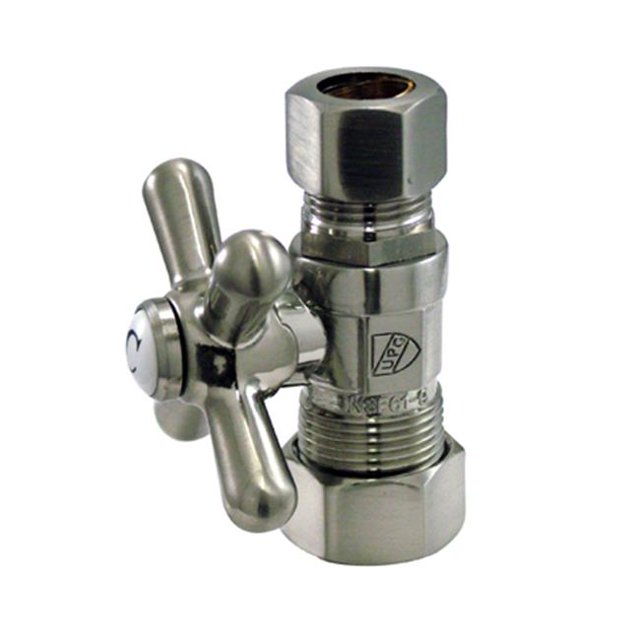 Straight Stop With .62 in. OD Compression x .5 in. OD Compression