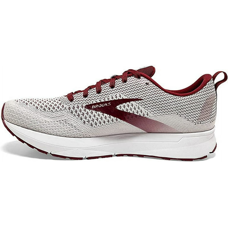 Brooks Women s Revel 4 Running Shoe White Maroon 11 B M US