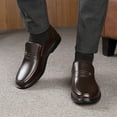 thumbnail image 4 of Zapatos casuales de cuero para negocios de primavera para hombres de mediana edad y mayores, zapatos de cuero suave con suela blanda de piel de vaca, 4 of 6