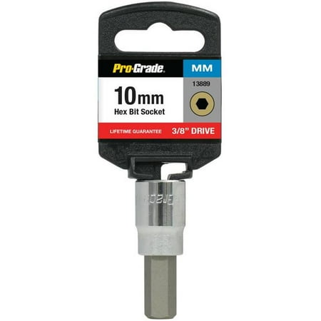 

Pro-Grade 13889 0.37 in. Drive x 10 mm Hex Bit Socket