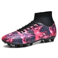 thumbnail image 1 of AFFINEST Men Soccer Shoes High Ankle Football Boots Cleats Grass Training Sport Sneakers YJ299A zhangyuxiang LED, 1 of 2
