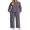 03 Dark Gray, variant on Lounge Sets for Women 2 Piece Outfits Sweatsuits Set Long Sleeve Wide Leg Pants with Pockets