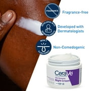 CeraVe Moisturizer Skin Renewing Night Face Cream with Peptides & Hyaluronic Acid for All Skin Types 1.7 oz