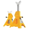 thumbnail image 1 of Performance Tool W41023 Ratchet Style Jack Stand Set for Lifting Vehicles During Maintenance, Yellow, 6-Ton, 1 of 4
