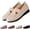 33# Beige, variant on Women's Woven Orthopedic Breathable Soft Shoes Arch Support, Slip-On Lightweight Flat Soft Shoes Diabetic Foam Walking Shoes,Pink,40