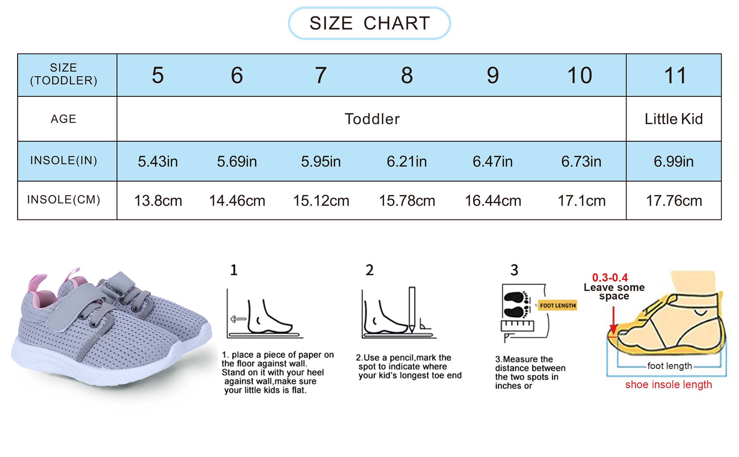 Bonario Toddler Girls Boys Breathable Mesh Sneakers photo 5