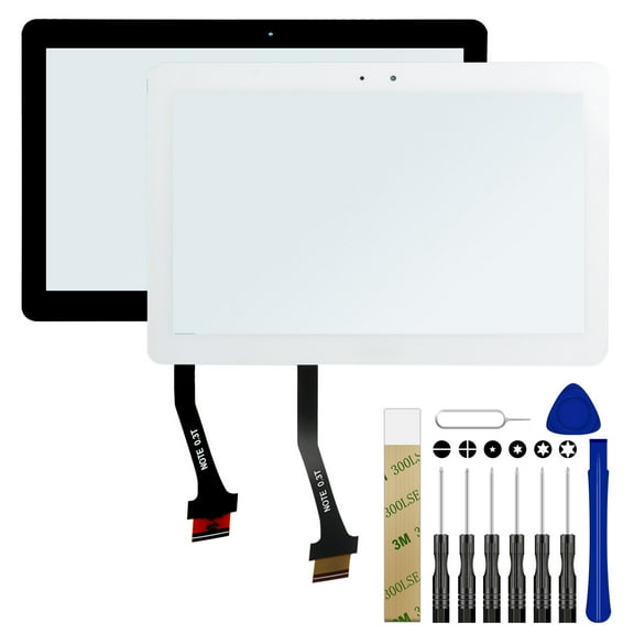 For Samsung Galaxy Tab 2 10.1" GT-P5100TSABTU Replacement Front Touch Screen Digitizer Outer Glass Lens Tool Black