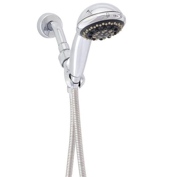 Whedon 4026965 2 GPM Rainbow Massage Polished Chrome Plastic 7 Settings Handheld Showerhead