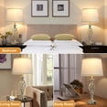 thumbnail image 5 of NATYSWAN Table Lamp for Bedrooms Set of 2, Silver Lamps for Night Stands,Bedside Desk Lamp with USB Ports for Bedroom Living Room Reading, 5 of 8