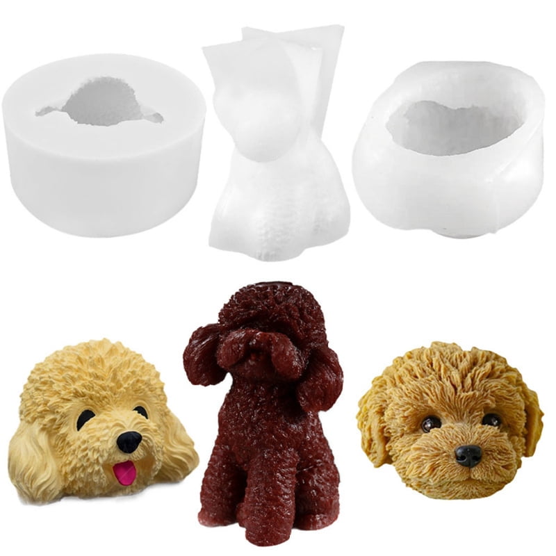 Dog Crystal Epoxy Resin Mold Shape Fragrance Candle Wax Silicone Mould DIY Crafts Home Decorations Ornaments Casting Tools